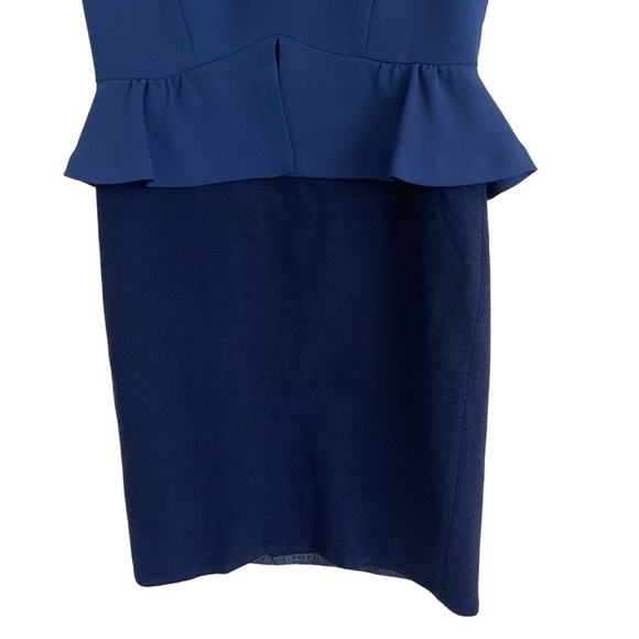 Sandro Blue Wool Blend Peplum Pencil Dress, Size S (1) - Picture 4 of 10